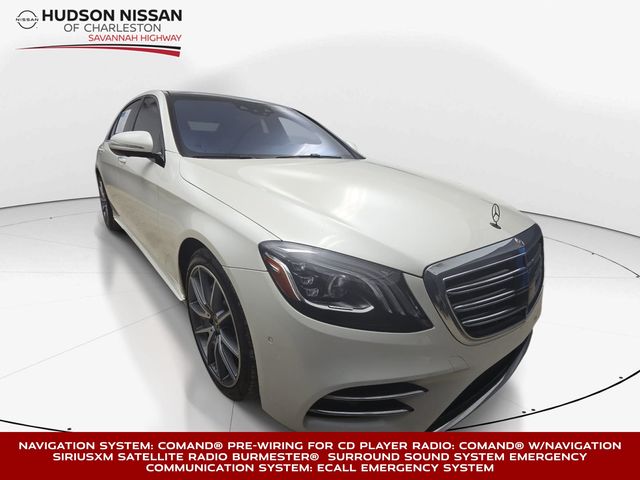 designo Cashmere White Magno 2018 Mercedes-Benz S-Class Sedan Rear-Wheel Drive 9-Speed Automatic