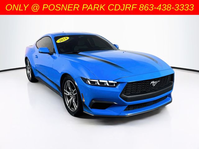 Grabber Blue Metallic 2024 Ford Mustang Coupe Rear-Wheel Drive Automatic