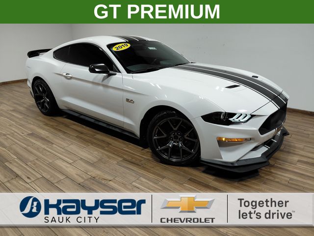 Oxford White 2019 Ford Mustang GT Premium Coupe RWD Coupe Rear-Wheel Drive 6-Speed Manual
