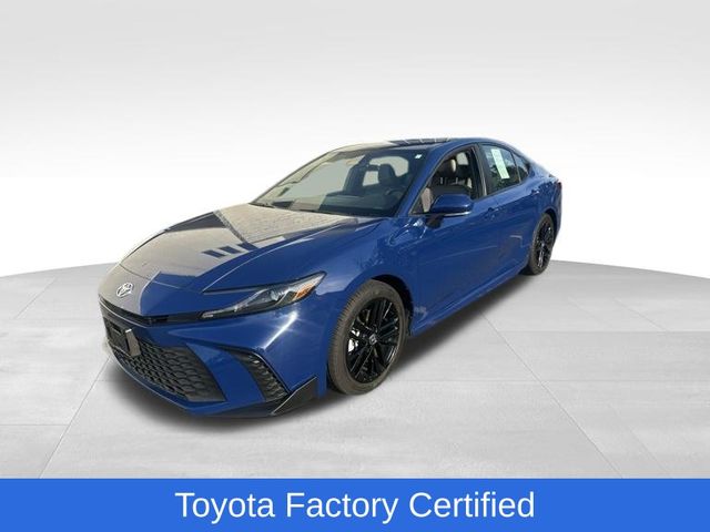 Blue 2025 Toyota Camry Sedan Front-Wheel Drive Continuously Variable Transmission