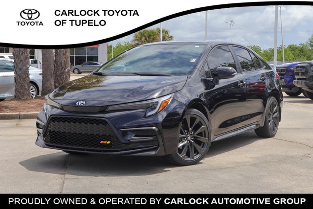 Midnight Black Metallic 2024 Toyota Corolla Sedan Front-Wheel Drive Continuously Variable Transmission