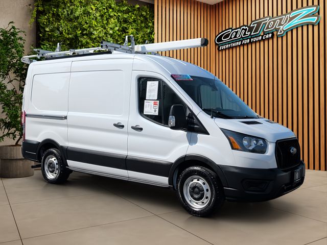 2022 FORD TRANSIT 150 • 130" WB • MEDIUM ROOF CLEAN CARFAX • 1 OWNER LADDER RACKS • SHELVING & BINS • READY TO WORK