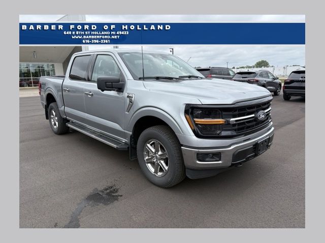 Iconic Silver Metallic 2024 Ford F-150 Pickup Truck Four-Wheel Drive Automatic