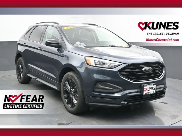 Blue Metallic 2023 Ford Edge SUV / Crossover All-Wheel Drive 8-Speed Automatic