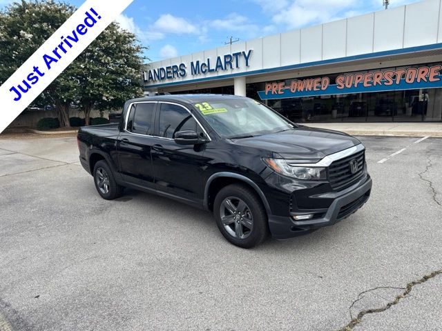 Crystal Black Pearl 2023 Honda Ridgeline Pickup Truck All-Wheel Drive 9-Speed Automatic