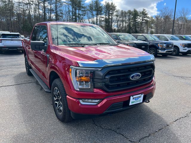 Red Metallic 2022 Ford F-150 XLT SuperCrew 4WD Pickup Truck Four-Wheel Drive Automatic