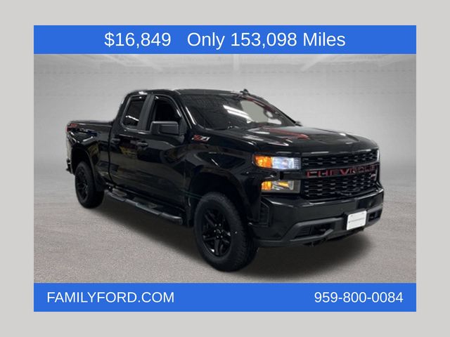 Black 2019 Chevrolet Silverado 1500 Pickup Truck Four-Wheel Drive 6-Speed Automatic Overdrive