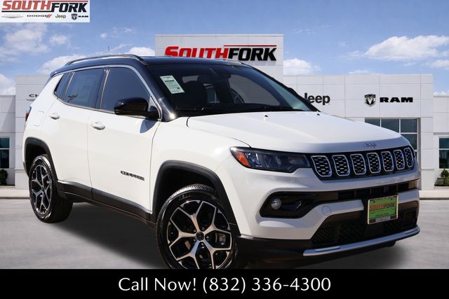 Bright White Clearcoat 2026 Jeep Compass Limited 4WD SUV / Crossover Four-Wheel Drive 8-Speed Automatic