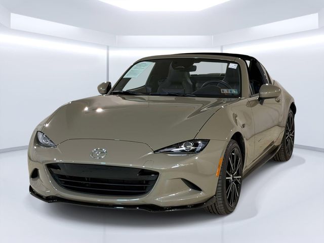 Zircon Sand Metallic 2024 Mazda MX-5 Miata RF Grand Touring RWD Convertible Rear-Wheel Drive 6-Speed Manual