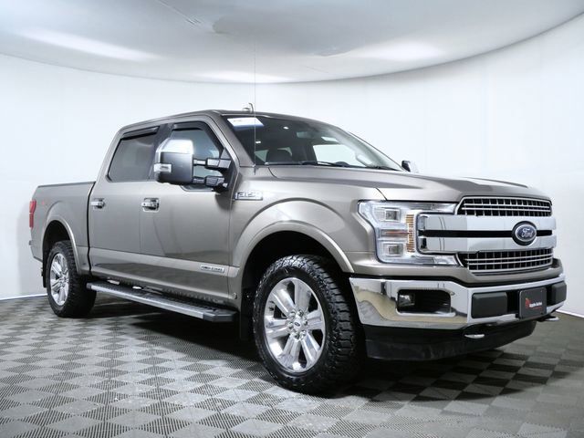 Stone Gray 2018 Ford F-150 Lariat SuperCrew 4WD Pickup Truck Four-Wheel Drive Automatic