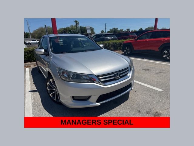 Silver 2014 Honda Accord Sport Sedan Front-Wheel Drive Continuously Variable Transmission