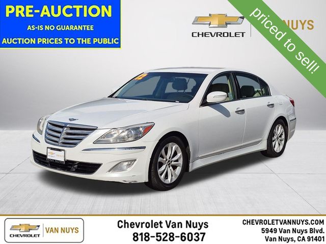 Satin 2012 Hyundai Genesis Sedan Rear-Wheel Drive 8-Speed Automatic