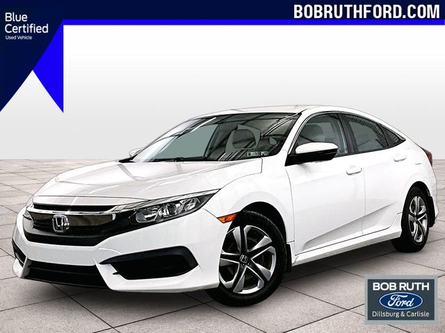 2017 Honda Civic LX White at Bob Ruth Ford
