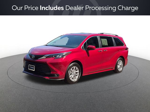 Pearl 2025 Toyota Sienna Minivan Front-Wheel Drive Continuously Variable Transmission