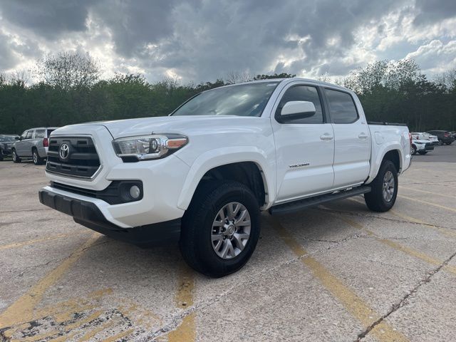 Super White 2017 Toyota Tacoma SR5 V6 Double Cab 4WD Pickup Truck Four-Wheel Drive 6-Speed Automatic