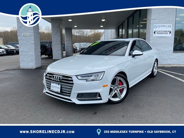 Glacier White 2018 Audi S4 Sedan All-Wheel Drive 8-Speed Automatic