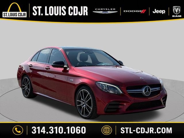 Red Metallic 2019 Mercedes-Benz C-Class Sedan All-Wheel Drive 9-Speed Automatic