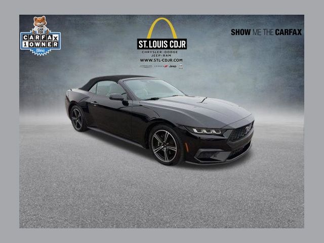 Shadow Black 2024 Ford Mustang EcoBoost Premium Convertible RWD Convertible Rear-Wheel Drive Automatic