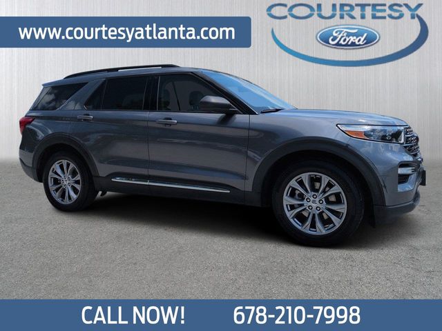Gray Metallic 2022 Ford Explorer SUV / Crossover Rear-Wheel Drive Automatic