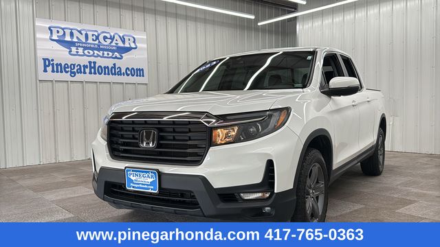 Platinum White Pearl 2023 Honda Ridgeline RTL AWD Pickup Truck All-Wheel Drive 9-Speed Automatic