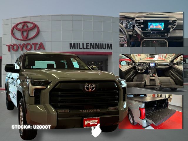 Lunar Rock 2024 Toyota Tundra SR5 CrewMax Cab 4WD Pickup Truck Four-Wheel Drive Automatic