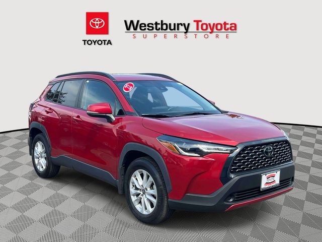 Barcelona Red Metallic 2022 Toyota Corolla Cross LE AWD SUV / Crossover All-Wheel Drive Continuously Variable Transmission