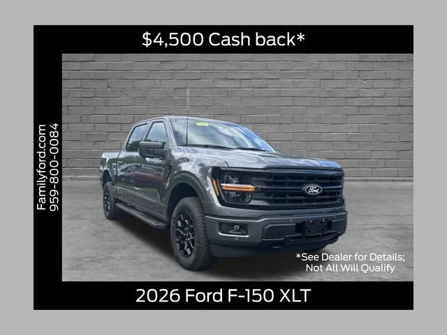 Gray Metallic 2026 Ford F-150 Pickup Truck Four-Wheel Drive Automatic