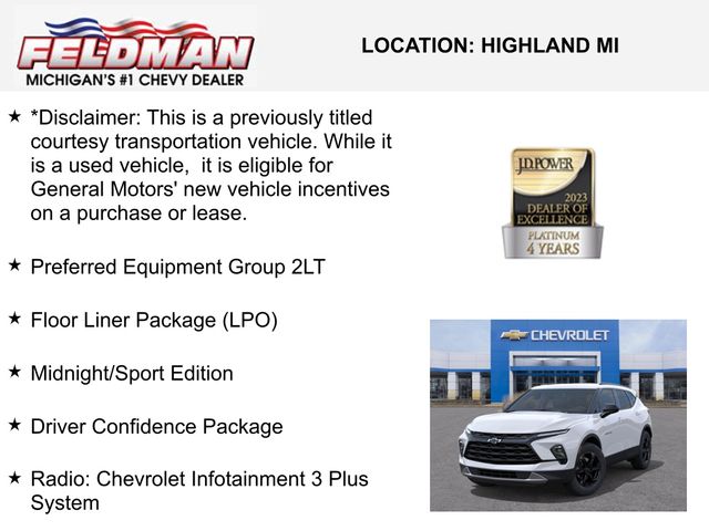 New 2025 Chevrolet Blazer For Sale in Livonia, MI