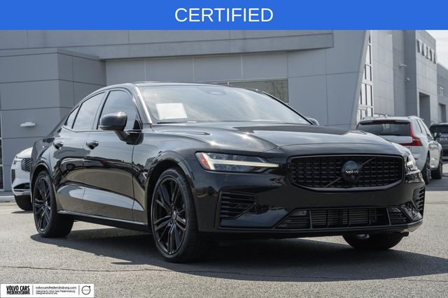 Onyx Black Metallic 2023 Volvo S60 Recharge T8 Plus Black Edition eAWD Sedan All-Wheel Drive Automatic