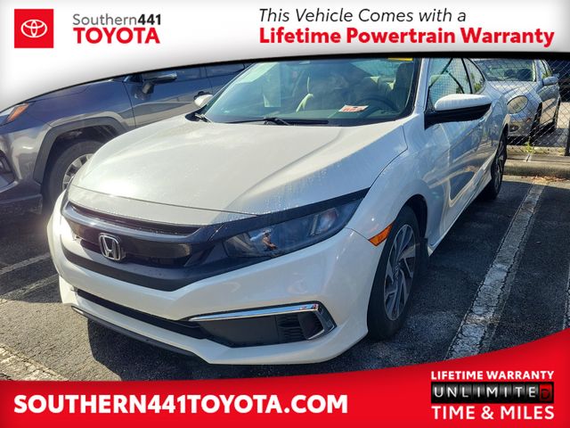White Orchid Pearl 2019 Honda Civic Coupe Coupe Front-Wheel Drive Continuously Variable Transmission