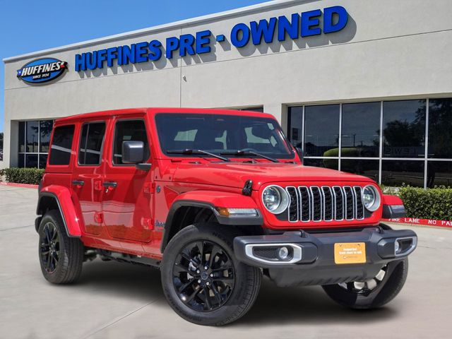 Firecracker Red Clearcoat 2025 Jeep Wrangler 4xe SUV / Crossover Four-Wheel Drive 8-Speed Automatic