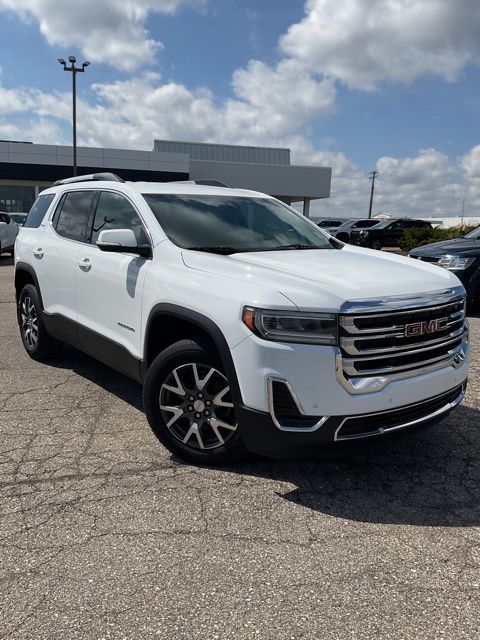 Summit White 2021 GMC Acadia SLE AWD SUV / Crossover Four-Wheel Drive 9-Speed Automatic