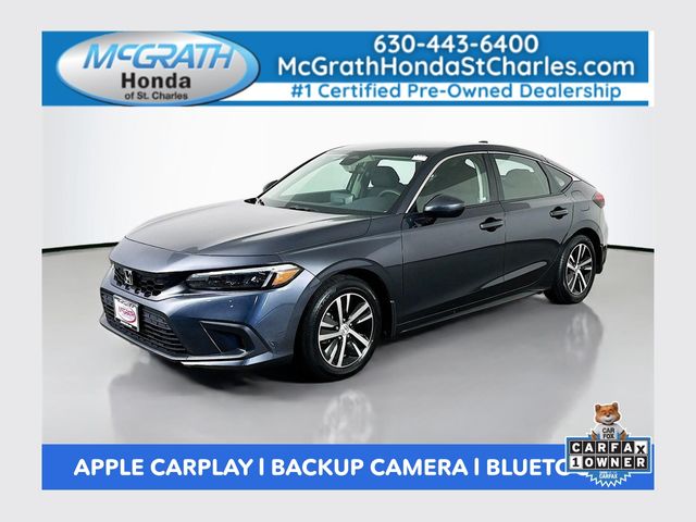 Meteorite Gray Metallic 2024 Honda Civic Hatchback Hatchback Front-Wheel Drive Continuously Variable Transmission
