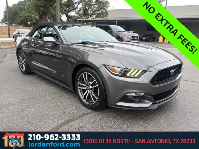 Gray (Magnetic Metallic) 2017 Ford Mustang Convertible Rear-Wheel Drive 6-Speed Automatic