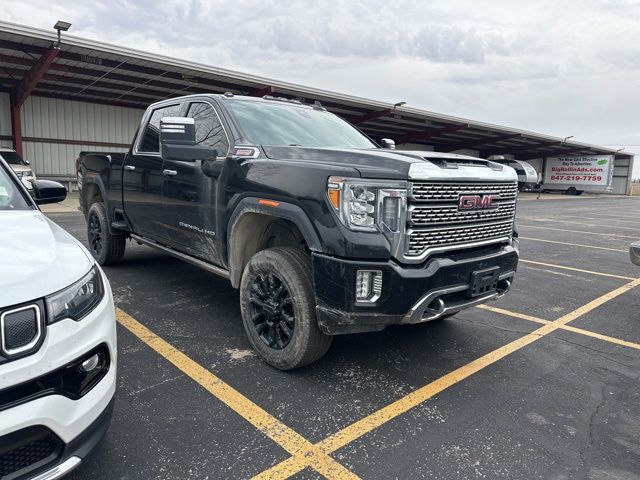 Black (Ebony Twilight Metallic) 2023 GMC Sierra 2500HD Denali Crew Cab 4WD Pickup Truck Four-Wheel Drive Automatic
