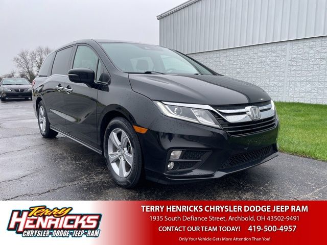 Black 2019 Honda Odyssey EX-L FWD Minivan Front-Wheel Drive 9-Speed Automatic