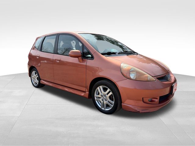 Red 2008 Honda Fit Sport Hatchback Front-Wheel Drive 5-Speed Automatic