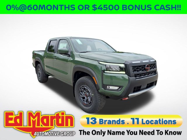 Green Metallic 2026 Nissan Frontier Pickup Truck Four-Wheel Drive 9-Speed Automatic Overdrive