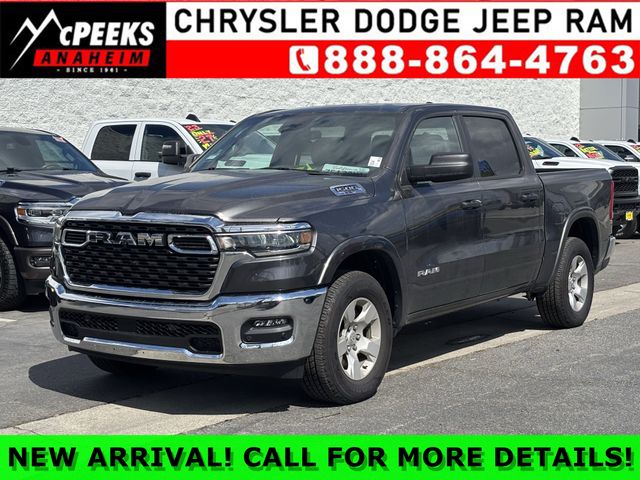 Gray (Granite Crystal Metallic Clearcoat) 2025 RAM 1500 Big Horn Crew Cab 4WD Pickup Truck Four-Wheel Drive 8-Speed Automatic