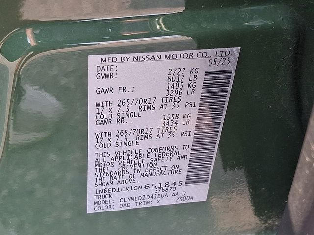 Used 2025 Nissan Frontier Truck