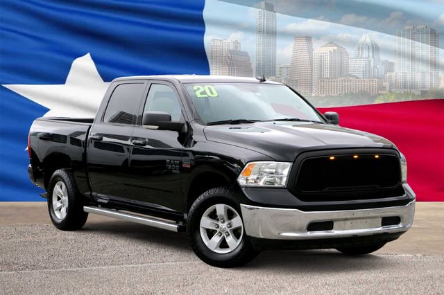 Diamond Black Crystal Pearlcoat 2020 RAM 1500 Pickup Truck 8-Speed Automatic