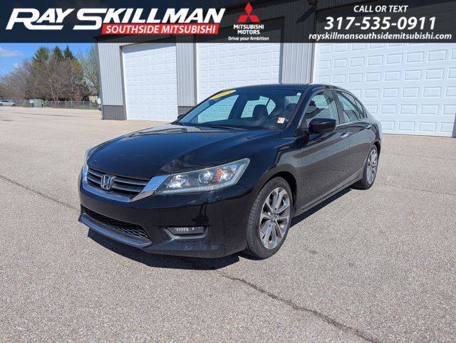 Black 2015 Honda Accord Sport Sedan Front-Wheel Drive 6-Speed Manual