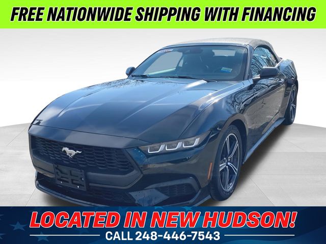 Shadow Black 2024 Ford Mustang EcoBoost Premium Convertible RWD Convertible Rear-Wheel Drive Automatic