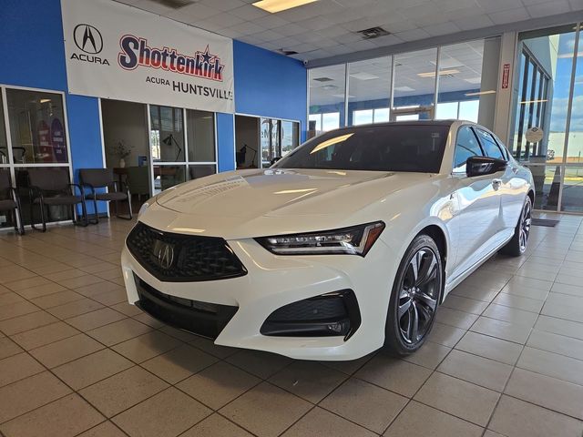 Platinum White Pearl 2022 Acura TLX FWD with A-Spec Package Sedan Front-Wheel Drive Automatic
