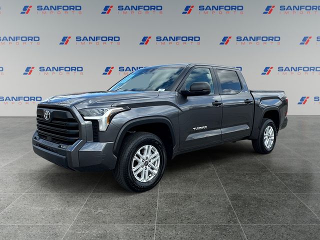 Gray 2024 Toyota Tundra SR5 CrewMax Cab 4WD Pickup Truck Four-Wheel Drive Automatic