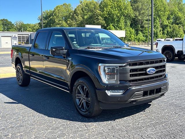 Agate Black Metallic 2021 Ford F-150 Lariat SuperCrew 4WD Pickup Truck Four-Wheel Drive Automatic