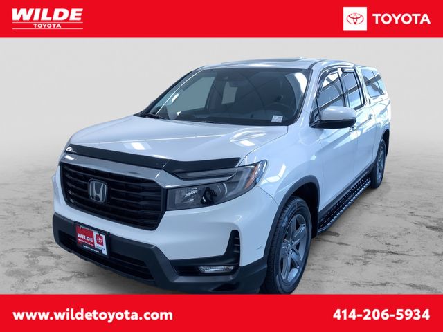 White 2022 Honda Ridgeline RTL-E AWD Pickup Truck All-Wheel Drive 9-Speed Automatic