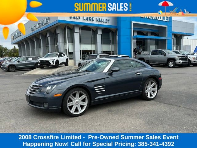 Machine Gray Clearcoat/Black Cloth Top 2008 Chrysler Crossfire Convertible Rear-Wheel Drive 5-Speed Automatic