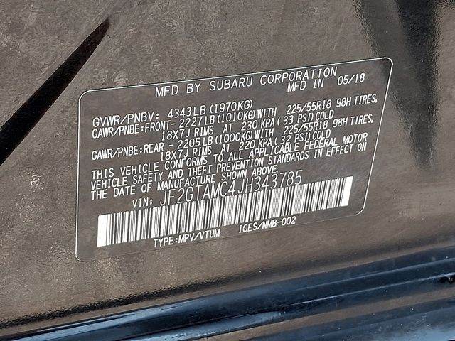 2018 Subaru Crosstrek 2.0i Limited Black at Rafferty Subaru