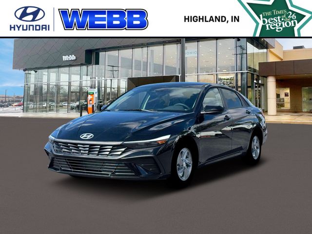 Abyss Black 2026 Hyundai Elantra Sedan Front-Wheel Drive Continuously Variable Transmission